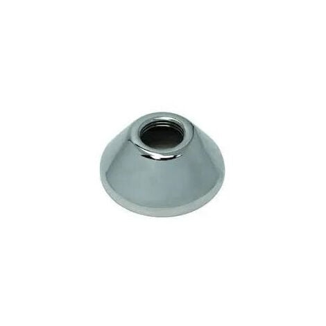 Rosace chromée conique 20x27 25 mm (la paire) Riquier