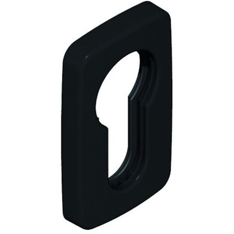 Rosace de cylindre rectangulaire adhésive en résine avec joint d'étanchéité DS7156 gris anthracite RAL 7016 - LA CROISEE DS