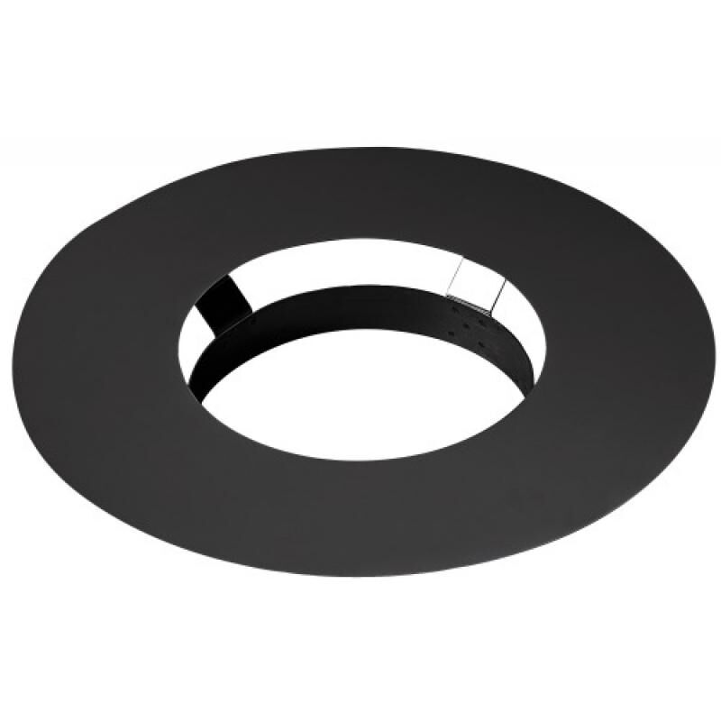 Rosace de finition noire d