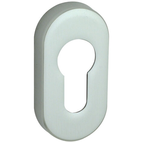 Rosace de fonction ovale 30P Hoppe - 68 x 29 x 10 mm - Clé I - Blanc 9010