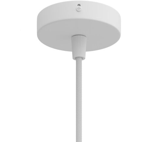 Rosace de plafond métallique 83 mm avec 1 trou central – Pour lampes murales et plafonniers – KRM83FCVBO – Creative Cables