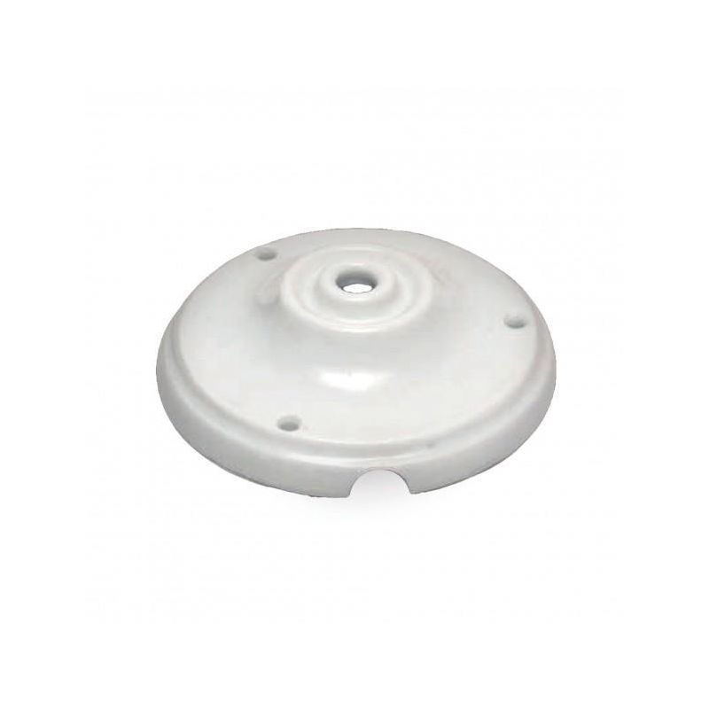  ROSACE  DE PLAFOND  EN PORCELAINE E27 LARGE ATTACK BLANC AC923