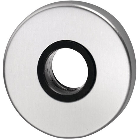Rosace de poignée 051/1 Inox F00 Épaisseur de plaque 8 mm trou de poignée rond EDI