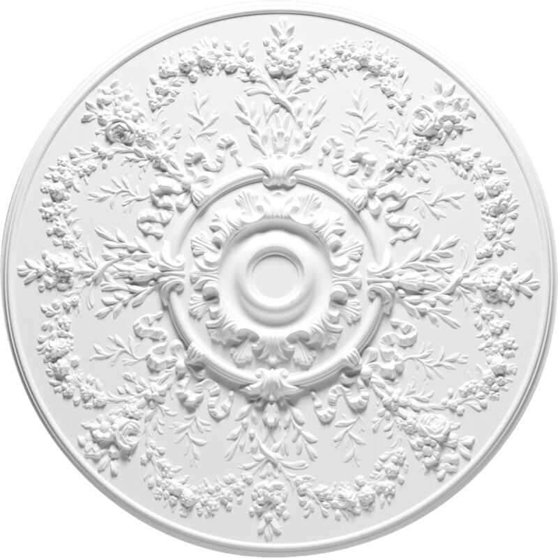R64 Rosace de plafond Orac Decor ø 95.5cm - moulure décorative polyuréthane Avec un tube de colle