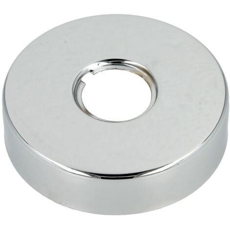 Rosace design filetée, laiton chromé 80 mm x 3/4 x 15 mm