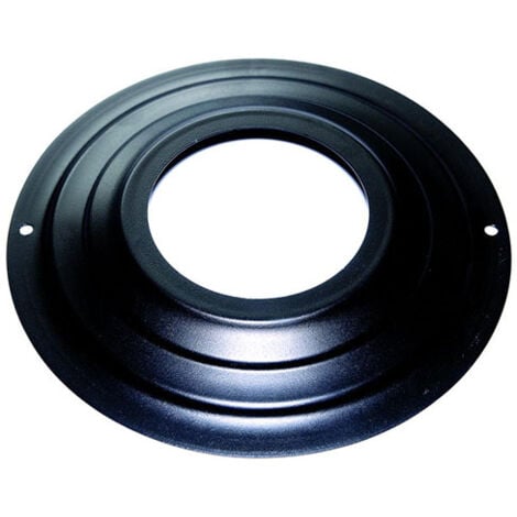 MBM Rosace DN 80 mm d. exterieur 230 mm. peint noir conduit de cheminee pellets