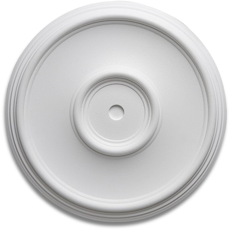 DECOSA Rosace Elsa - Ø 35 cm - polystyrène - blanc - 1 pce