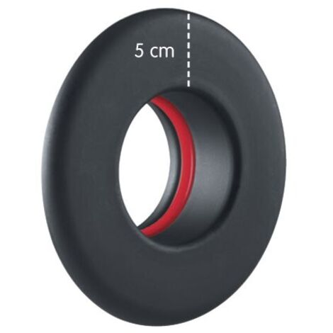 Rosace en acier porcelaine pour poele a' pellets 12 cm couronne 5 cm e'paisseur 1,2 mm livre'e sans joint