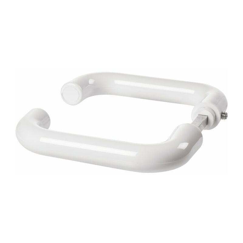 Béquille de porte double blanche - Carré 7 mm - Arcolor 232 Vachette