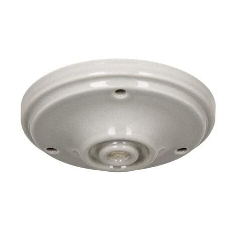 Rosace en porcelaine - Gris