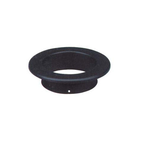 Rosace en Porcelaine pour Poêles à Bois Lourde Noir Mat 1,2mm - ø 12cm