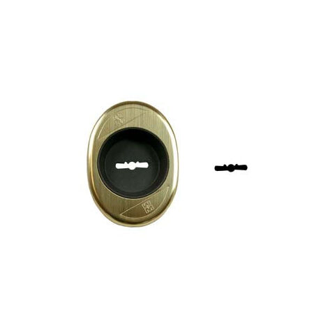 Rosace externe concave en laiton 95344Ot1 - mm.65x90 (95344OT1C1)