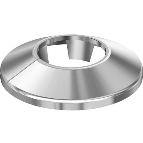 Rosace fendue RVC 12 mm, chromée