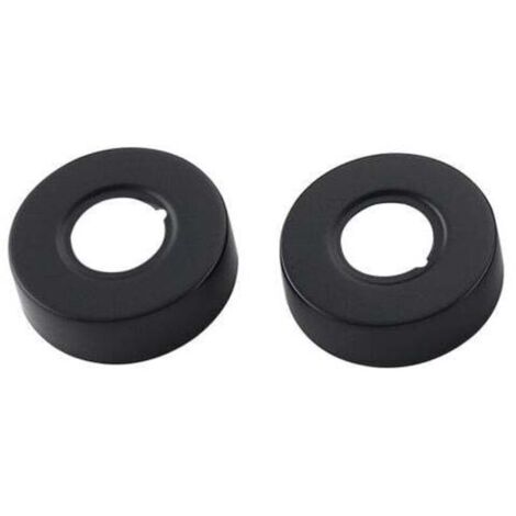 Rosace filetée Noir Ronde Bassin Douche Robinet Bain Rosace Couverture-Raccord pour circuit d'arrosage