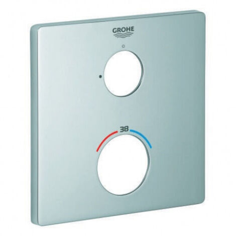 Rosace Grohe 49076 carré pour THM-Kit de garnitures chromé