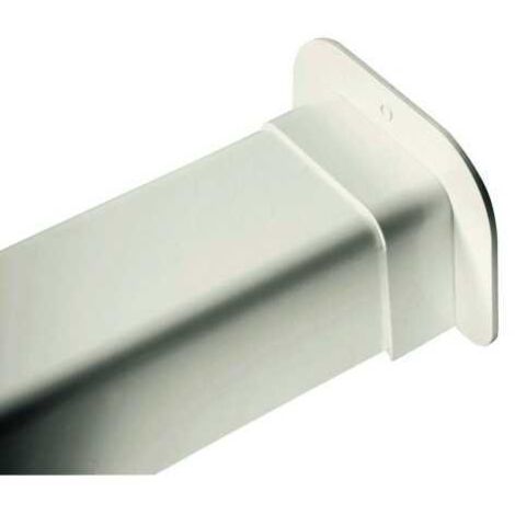 Rosace Murale en Plastique Rigide Beige pour Goulotte de 80 mm - Solution de Finition Esthétique et Durable