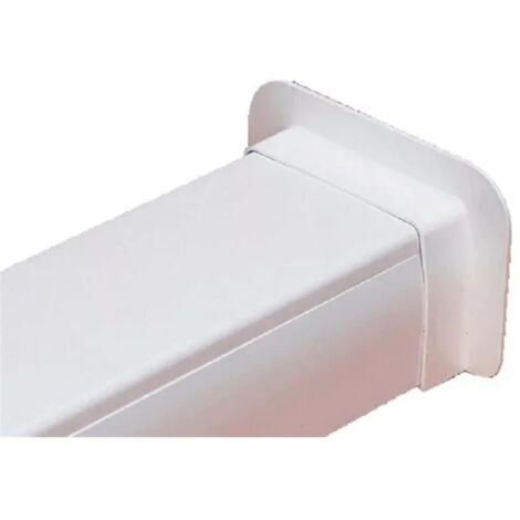 MC DISTRIBUTION Rosace murale Goulotte Optimal 110 x 75 mm blanc