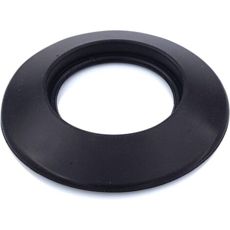 Rosace Murale Silicone - 1 Pièce - Noir - Résistance Thermique - Pour Chaudière Et Poêle - Diamètre 120-125 mm