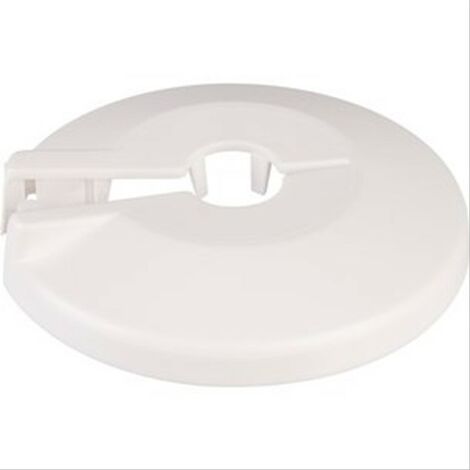 Rosace plastique pour tube cuivre 14 et tube fer 1/4'' Diam56