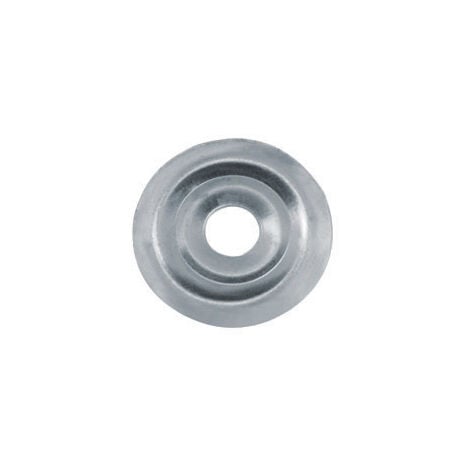 Rosace plate acier zingué - Boite de 100