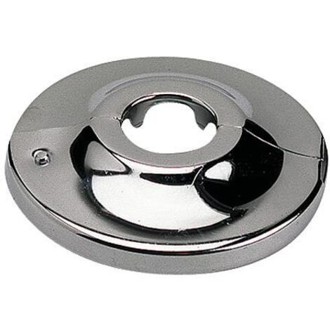 Rosace plate articulée laiton chromé pour tube cuivre 16
