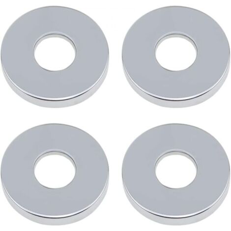 Rosace Robinet Mitigeur Douche 4 Pièces Chromées Rosasse Ouvrante Robinetterie Ø 26mm (3/4 ") Acier Inoxydable Rosace Plomberie Plate Basse for Cuisine Salle de Bain