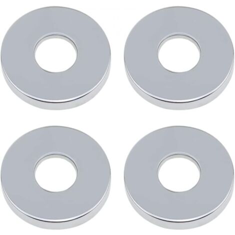 Rosace Robinet Mitigeur Douche 4 Pièces Chromées Rosasse Ouvrante Robinetterie Ø 26mm (3/4 ") Acier Inoxydable Rosace Plomberie Plate Basse for Cuisine Salle de Bain