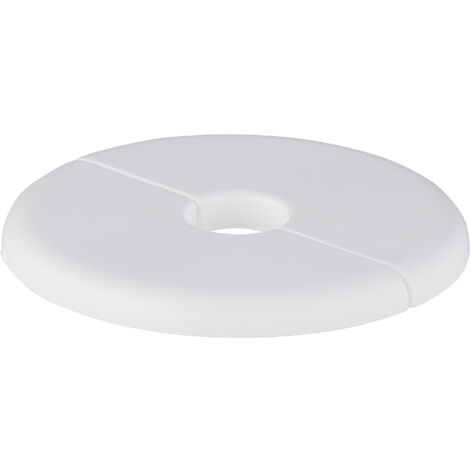 Rosace ronde à agrafes Ø60 pour tube Ø12 (x2) NOYON & THIEBAULT Blanc