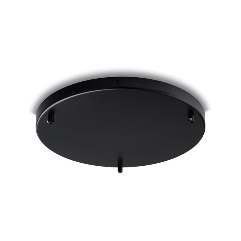 Rosace Rosace multicâbles en fer noir diamètre 40 à 3 trous H.3 d.40 BL290-PL3-DM40-NR