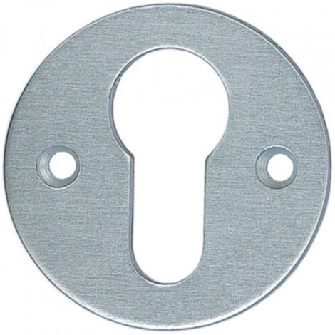 Rosace seule ronde (épaisseur 2 mm - ø 47 mm) - BEZAULT - Alu anodisé argent - Clé I