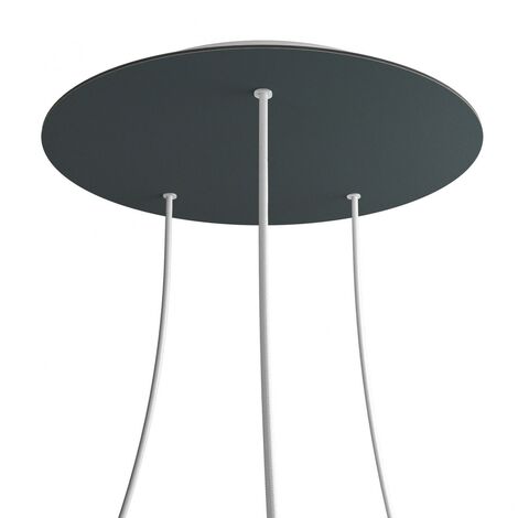 Rosace XXL Rose-One rond de 400 mm de diamètre avec 3 trous et 4 trous latéraux
