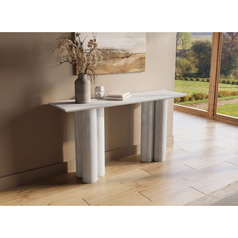 Deco In Paris - Console blanche pieds forme organique rosalia