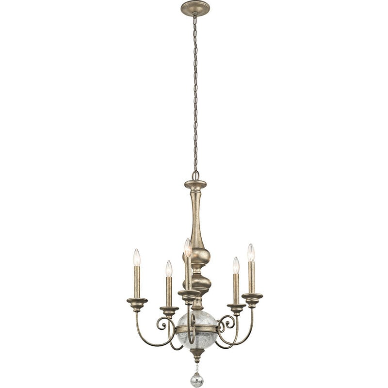 Rosalie - 5 Light Chandelier Gold Finish, E14 - Elstead