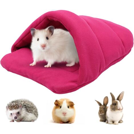 (Rosarotes) Meerschweinchenbett, Hamsterbett, Schlafsack, Höhlennest, Kissen