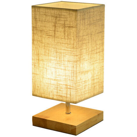 Rosas, lámpara de madera simple en estilo artístico y lineal para dormitorio, lámpara de noche para hotel, lámpara de mesa