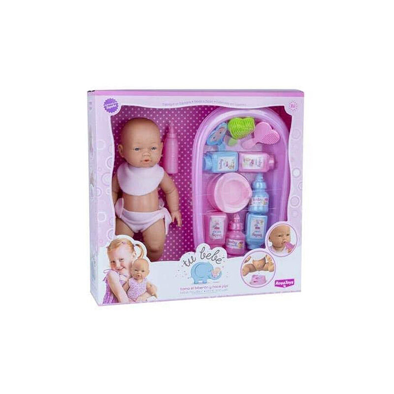 

Muñeco Bebé con Accesorios Pipi (34 cm) - Rosatoys