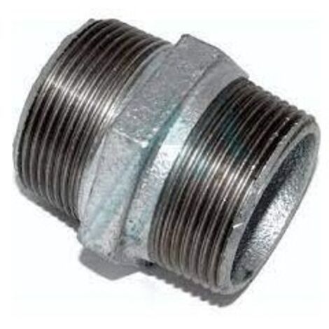 ROSCA DOBLE 1-1/2" GALVANIZADO - NOVELEC