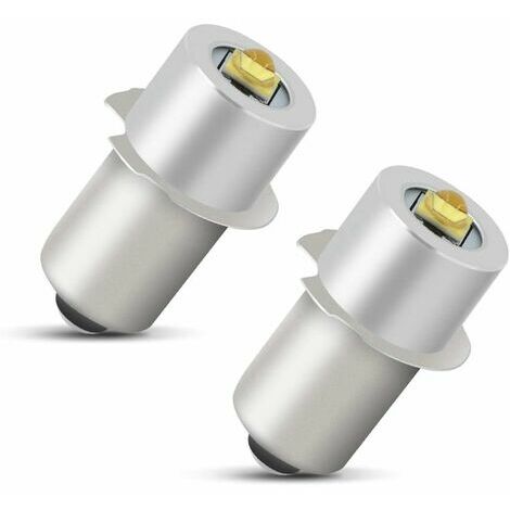 Rose-Ampoule de Lampe de Poche à LED 5W 6-24V P13.5S Mise à Niveau de Puissance élevée Kit de Conversion de Remplacement de l'ampoule de LED（Lot de 2）