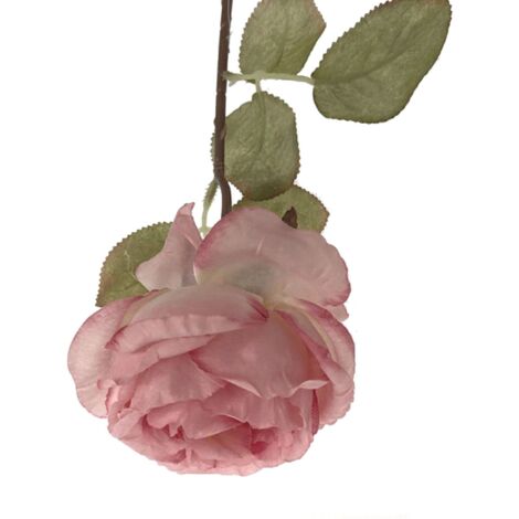 [Rose artificielle] + [Fleur] + [Exquisite] + [Décoration de bouquet mariage] rose décorative polyester rose artificielle 20cm rose fausse centre table faux rose 1 pièce