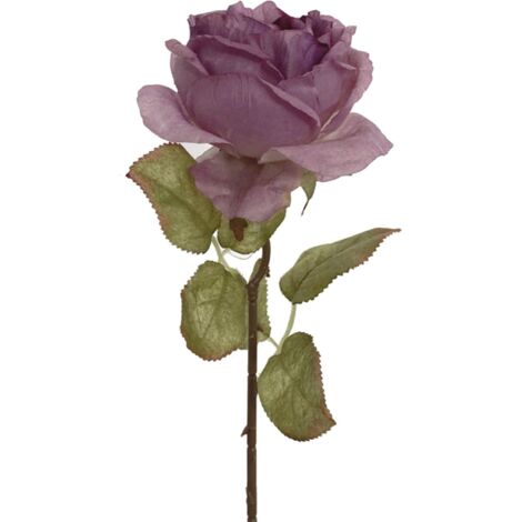 Rose Artificielle Violette pour Décoration de Table Mariage - Fausse Rose Centrepiece Élégante pour Bouquet et Chambre