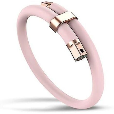 (rose) Bracelet Anti-moustiques Puissant Bracelet Anti-moustiques Pour Enfants Anneau De Pied Anti-moustiques Huile Essentielle De Silicone Rpulsi