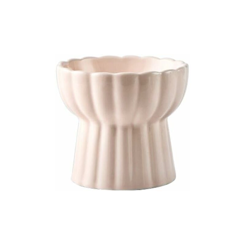 Rose Céramique Gamelle pour Chat avec Support surélevé, pour Chats et Chiens de Petite Taille Fei Yu