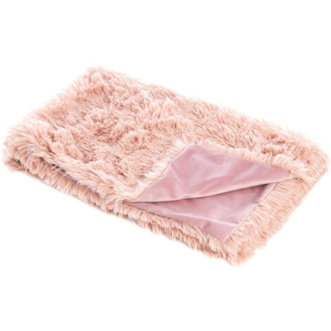 Rose - Couverture douce doublée de polaire modèle Nuvoletta pour chiens et chats