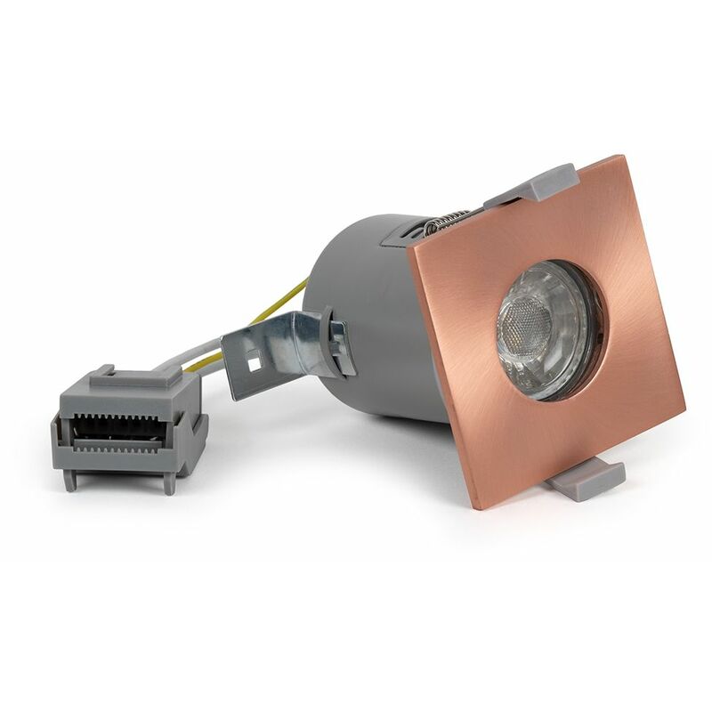 Se Home - Rose Gold GU10 Square Fire Rated Downlight - IP65