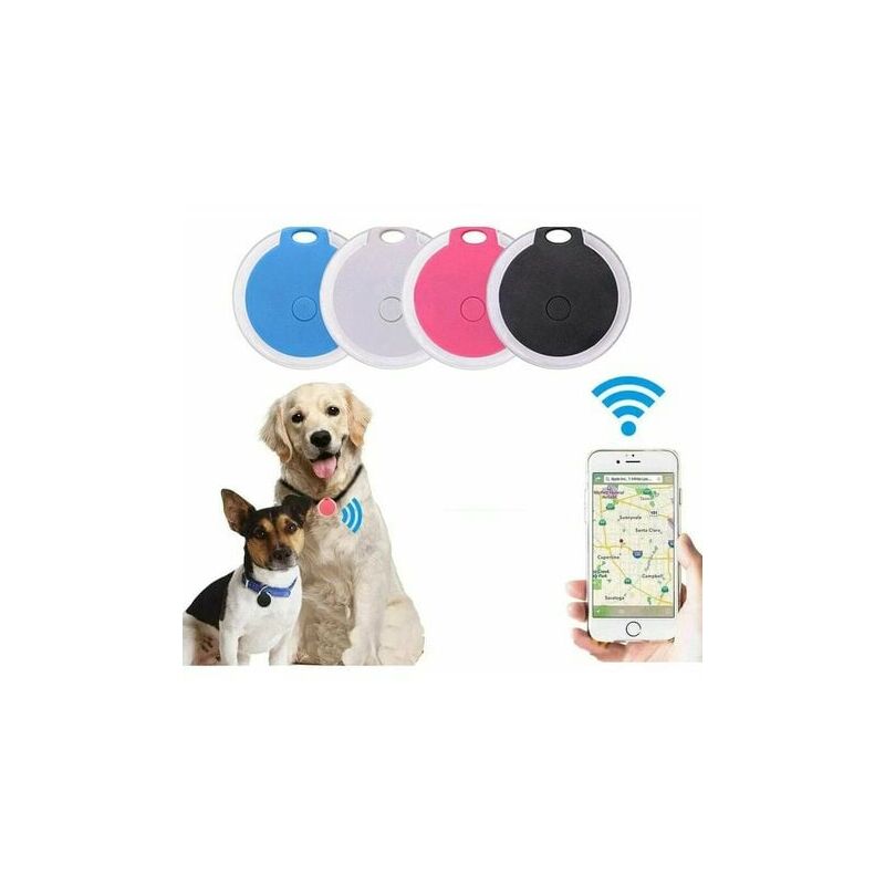 Gps Dog Tracker,Anti Lost Collar gps Cats Locator with Alarm for Pets Dog Vehicles Children Elderly Mini sos Outdoor gps Navigation Tracking 4 Pieces