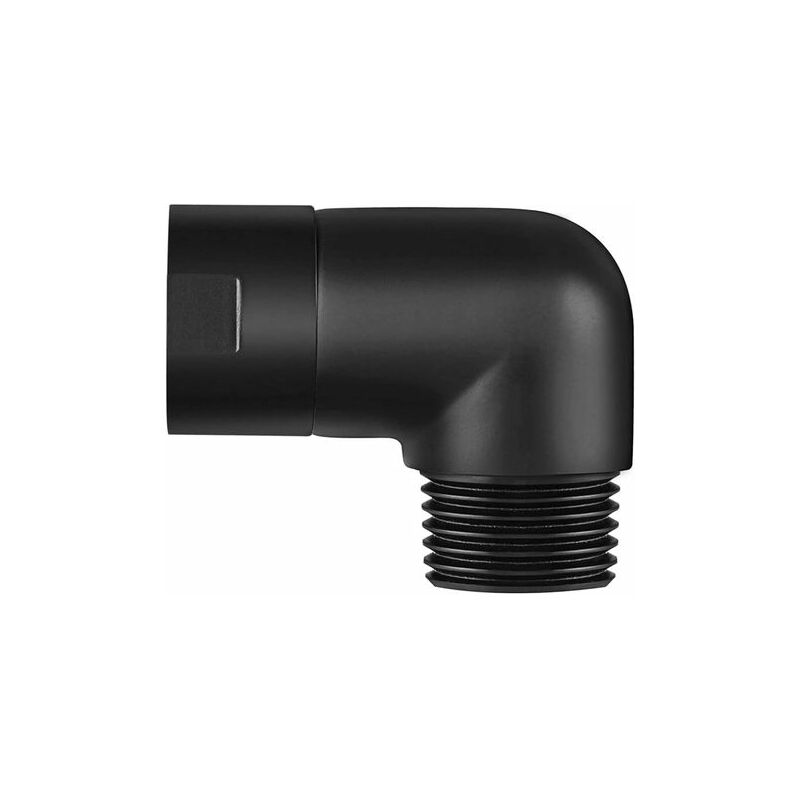 Hand Shower Elbow Adapter for 90 Degree Shower Arm Matte Black - Rose