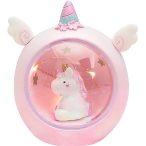 (rose)  Licorne - Dessin animé - Résine - Enfants Cadeaux Jouets Fille Enfant