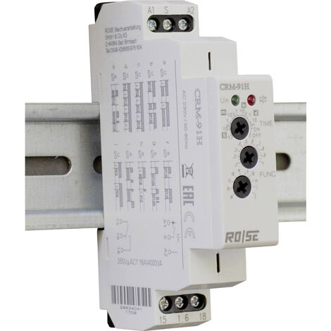 Rose LM CRM-91H/230 CRM-91H/230 Zeitrelais Multifunktional 230 V/AC 1 St. Zeitbereich: 0.1 s - 10 d