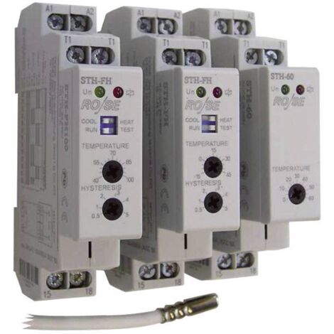 Rose LM Thermostat d'armoire STH-FH100 240 V/AC, 240 V/DC 1 NO (T) 1 pc(s) Q63308