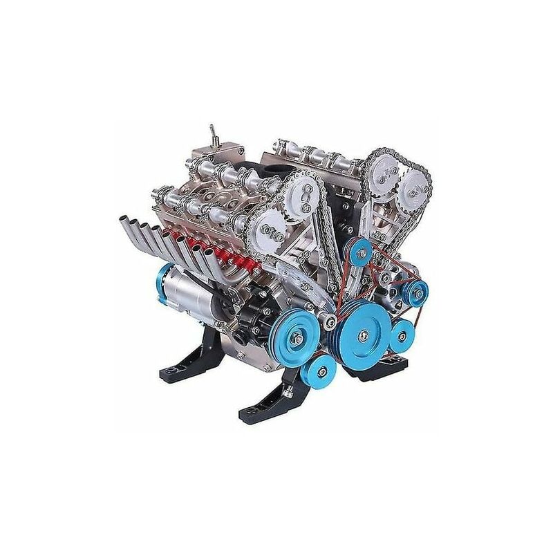 Mini Inline Four-Cylinder Engine Model Kit Adult Resin Ornaments Toys () four-cylinder - Rose